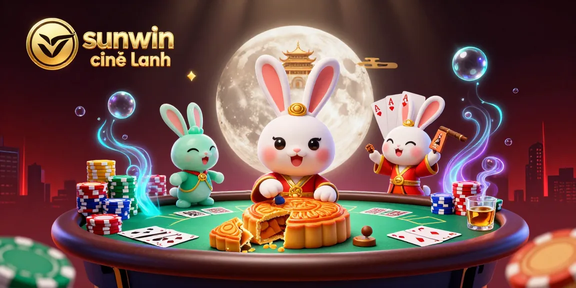 Experience thrilling gameplay with sunwin chính hãng in a vibrant 3D casino scene filled with poker elements.