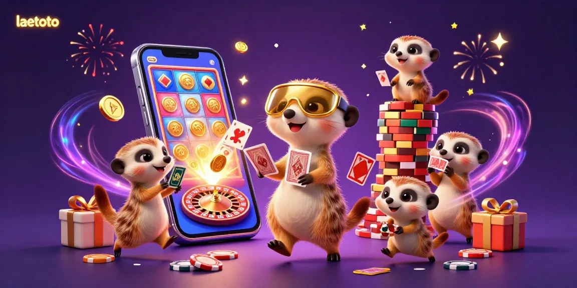 Experience the thrill of gaming with laetoto as meerkats run a vibrant online casino, showcasing exciting games and dynamic energy.