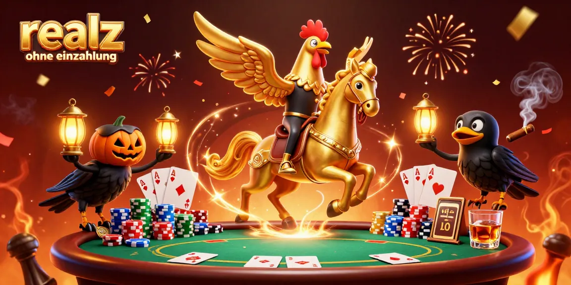 Erlebe die Aufregung von realz casino ohne einzahlung mit festlichen Elementen in einem lebhaften Casino-Szenario.