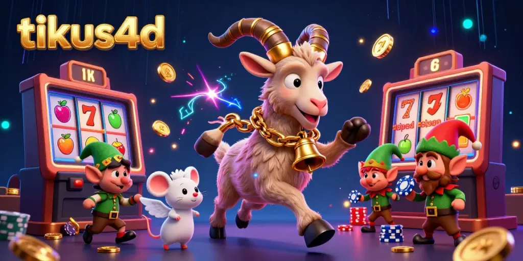 Experience thrilling gameplay with tikus4d's captivating holiday-horror casino featuring Krampus and playful characters.