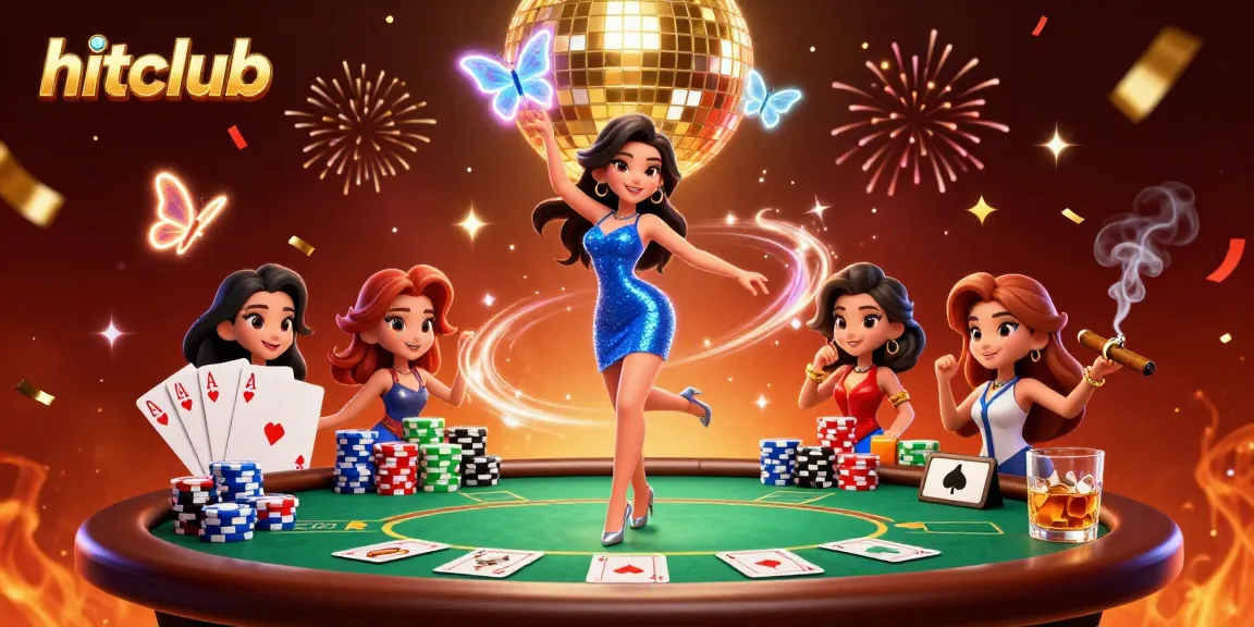 Transform your play at hitclub with a glamorous casino scene featuring dynamic poker action and vibrant celebrations.
