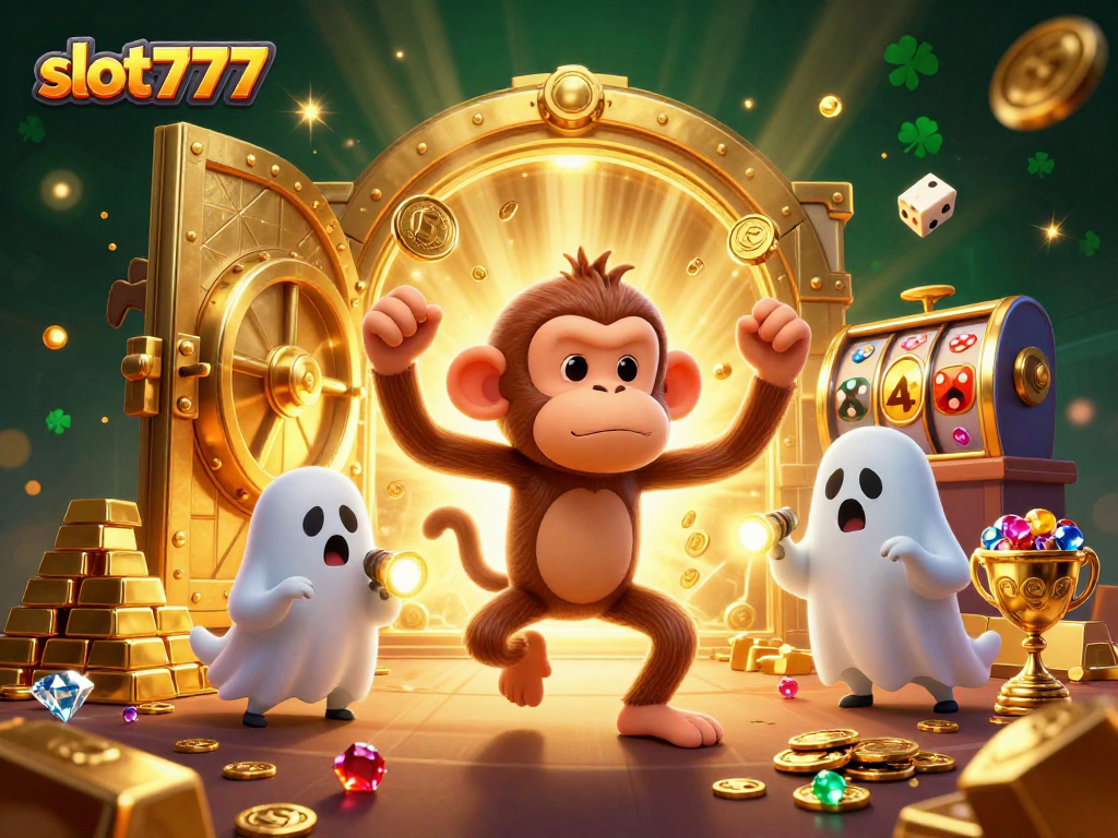 Menangkan hadiah di slot777 dengan karakter nyentrik dalam kasino berhantu yang penuh harta karun.