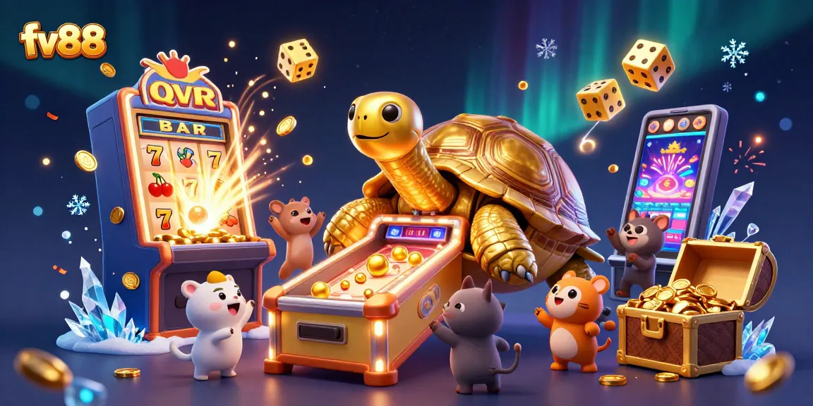 Spin the reels to win big at fv88 with a playful tortoise pinball and exciting casino elements