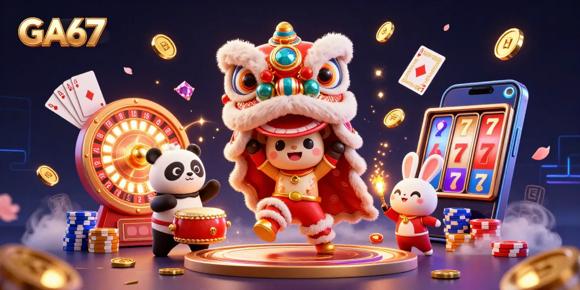 Experience GA67 with lively characters and dynamic gambling elements in an energetic celebration.