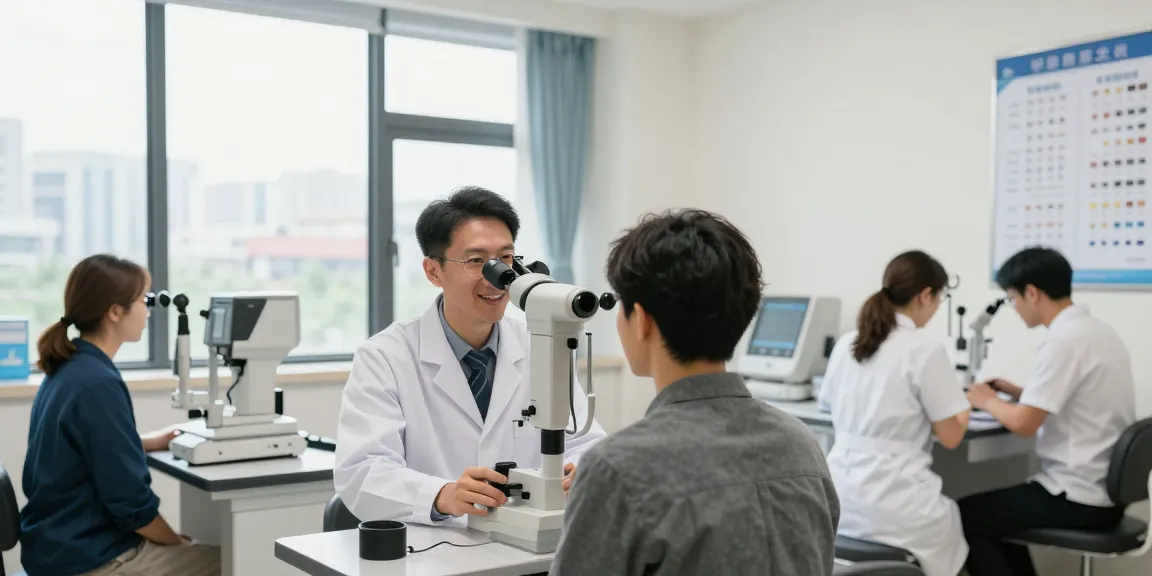 Patient consultation at SNU Eye Clinic, featuring ICL 愛媛 vision correction treatment.