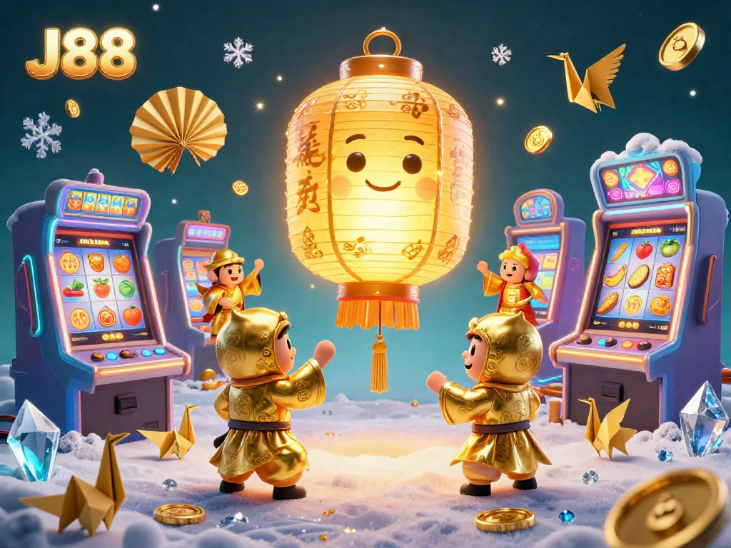 Experience thrilling games at J88 with vibrant casino elements and captivating characters.
