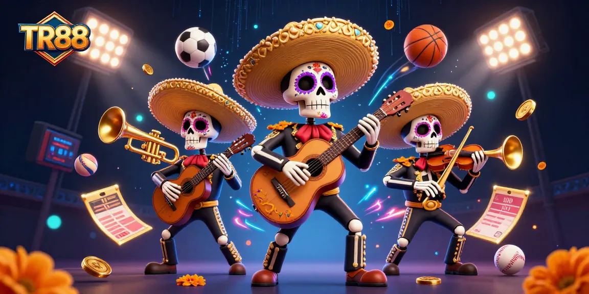 Experience the thrill of TR88 with dynamic gambling elements and vibrant characters in a lively casino scene.