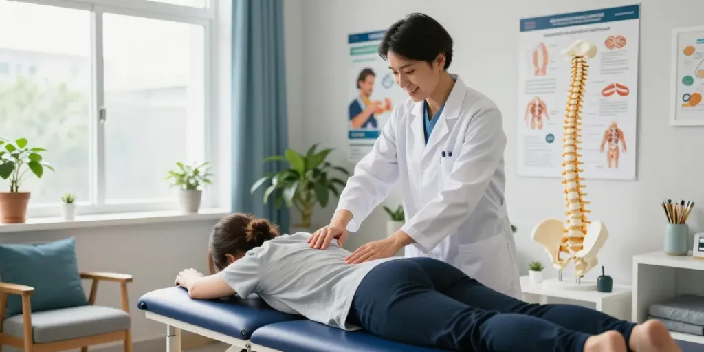Chiropractor Chatswood providing gentle spinal adjustment in a welcoming clinic atmosphere