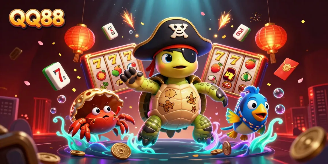 Experience thrilling games at QQ88 with exciting characters amid rich casino elements.
