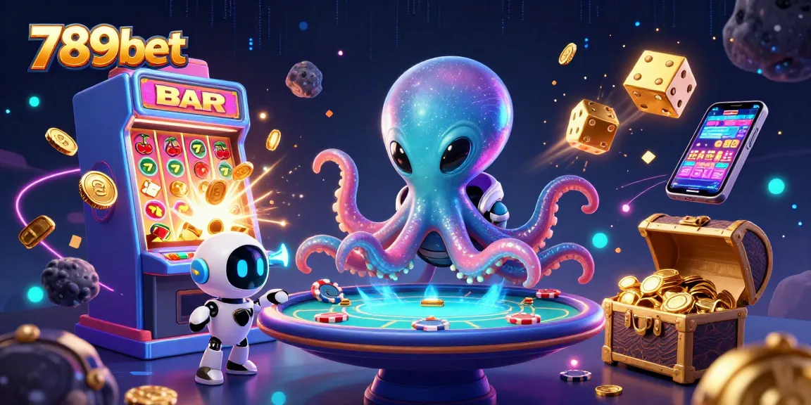 Engage in exciting games with 789bet's vibrant casino experience featuring an alien octopus and dynamic gaming elements.