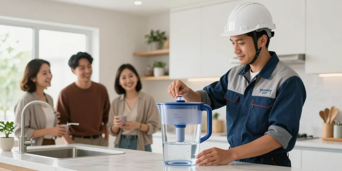 Waterdrop ED01AW Electric Water Filter Pitcher showcased by a licensed professional, trusted local service provider in community-focused setting.