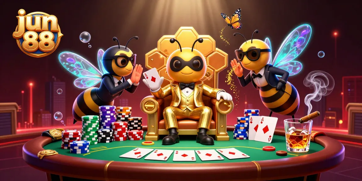 Engage with exciting poker action at jun 88 featuring a vibrant casino scene.