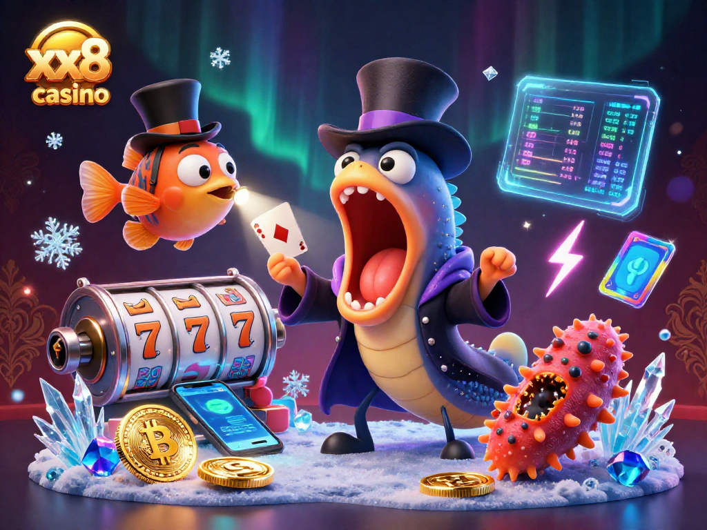 Experience the magic at xx8 casino with vibrant 3D characters and crypto elements showcasing thrilling gaming.