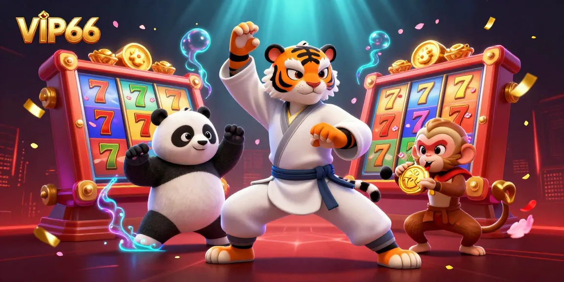 Engage with VIP66's colorful online slots while enjoying vibrant cherry blossom and celebratory elements.