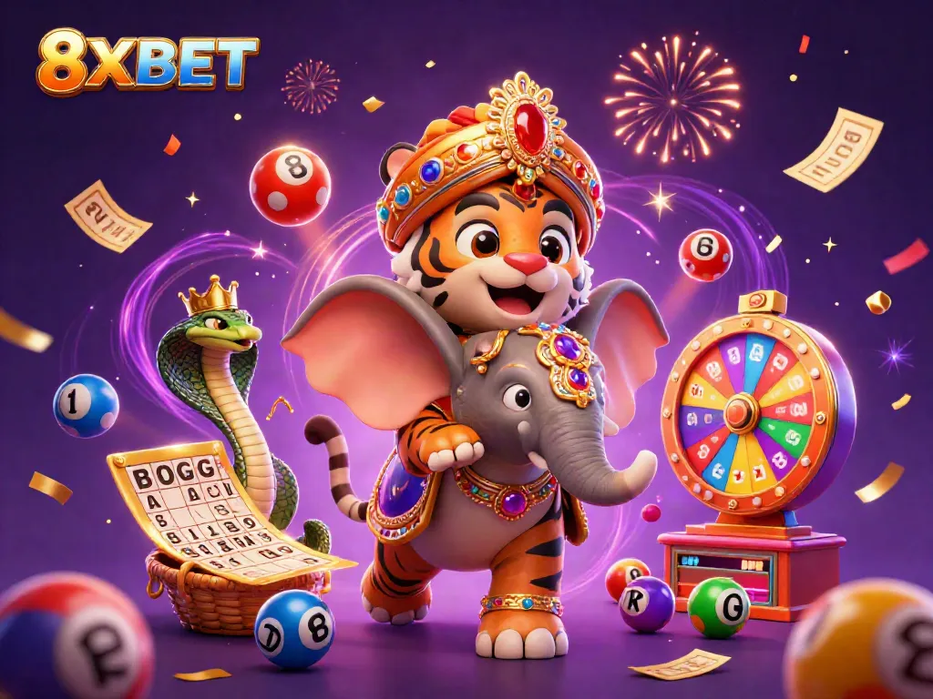 Experience the vibrant excitement of 8XBET with our 3D casino adventure featuring lively characters and dynamic gambling elements.