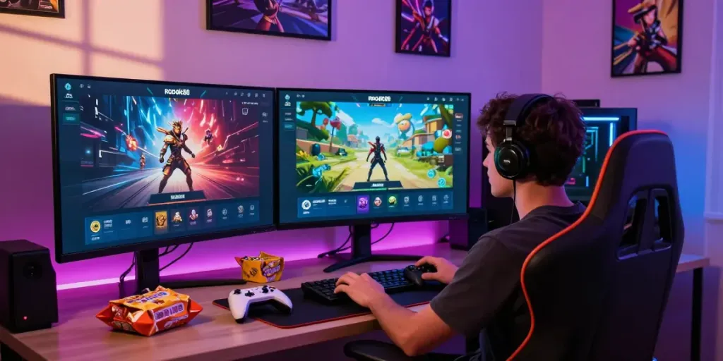 Exciting gameplay on the rokok88 gaming platform with an engaging setup.