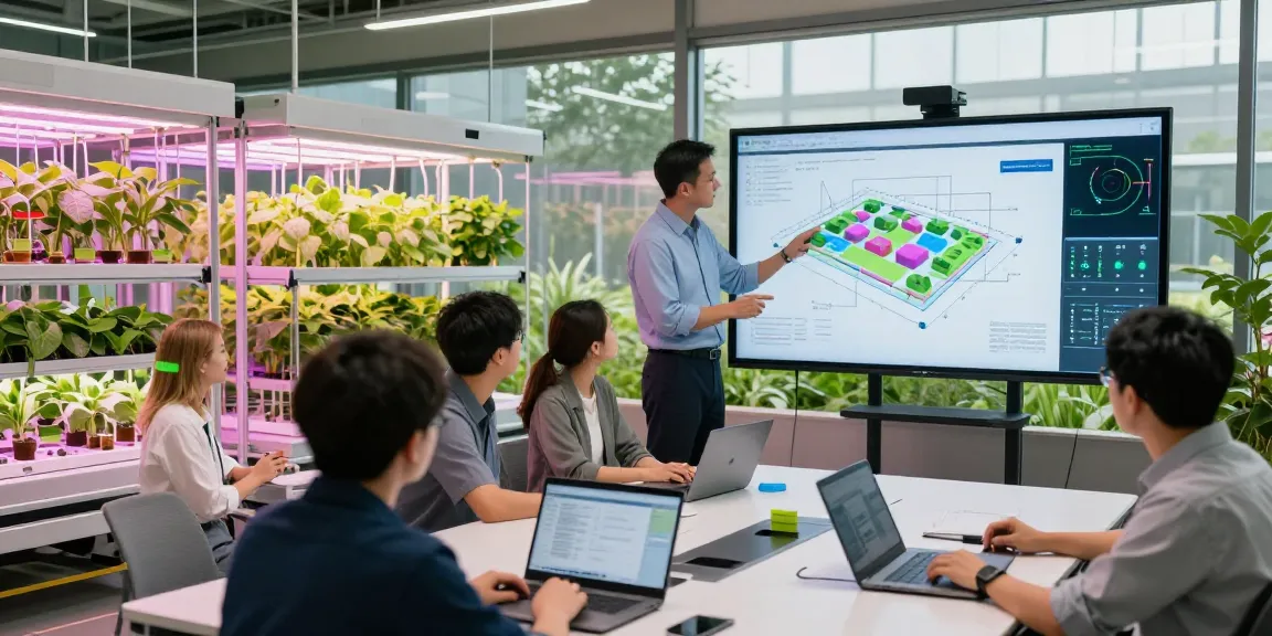 CIKA4D designer optimizing indoor agriculture facility layout with advanced technology