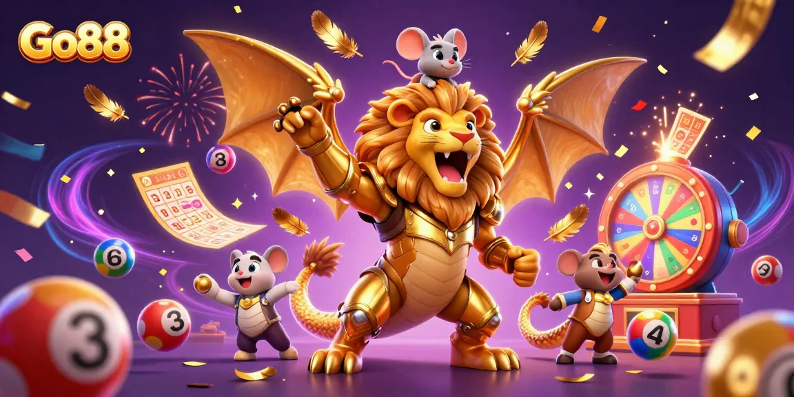 Experience the thrilling atmosphere at Go88 with a dynamic casino scene filled with excitement and winning opportunities.